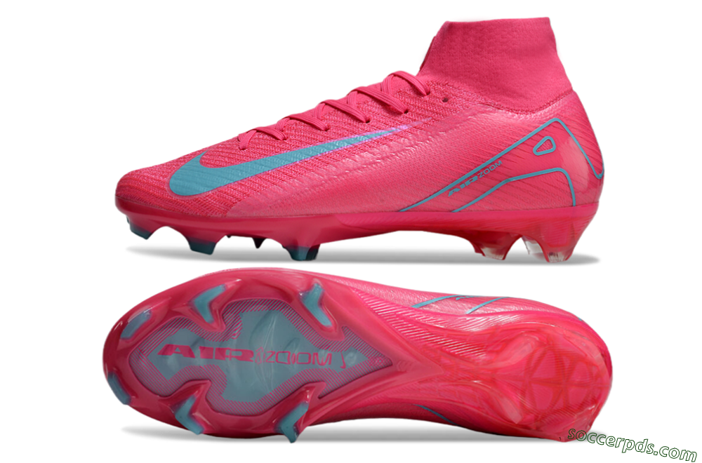 Nike Air Zoom Mercurial Superfly 16 Elite FG High-Tops Football Boots - Pink/Mint 6