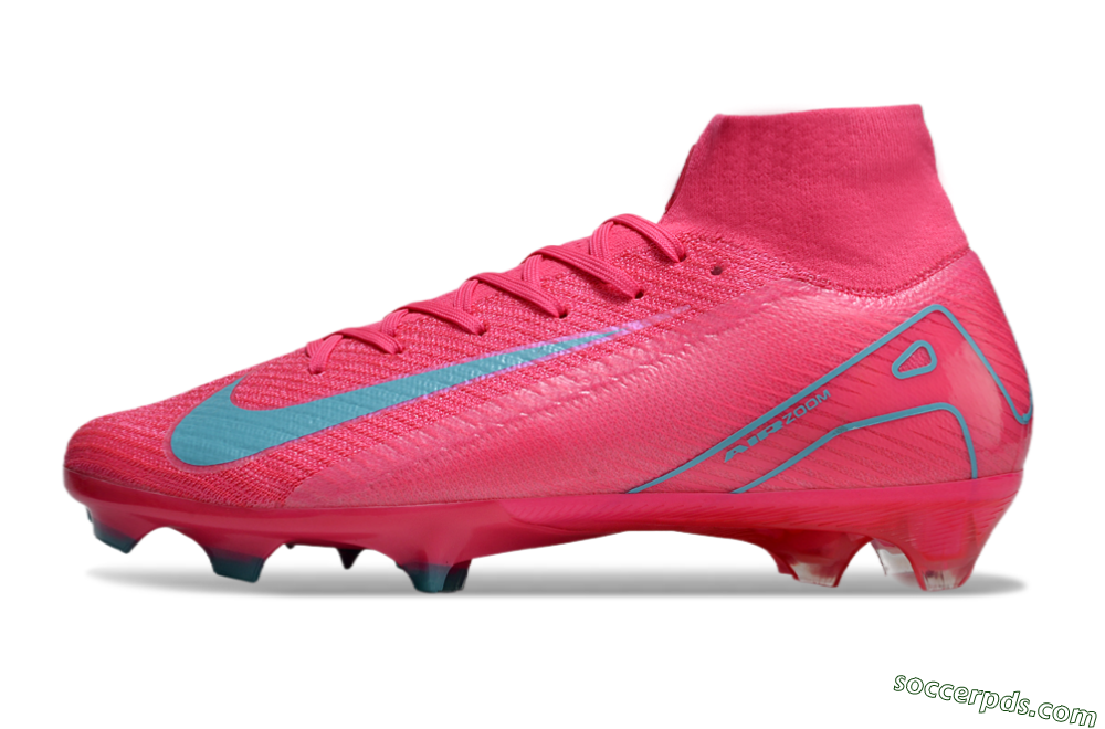 Nike Air Zoom Mercurial Superfly 16 Elite FG High-Tops Football Boots - Pink/Mint 4
