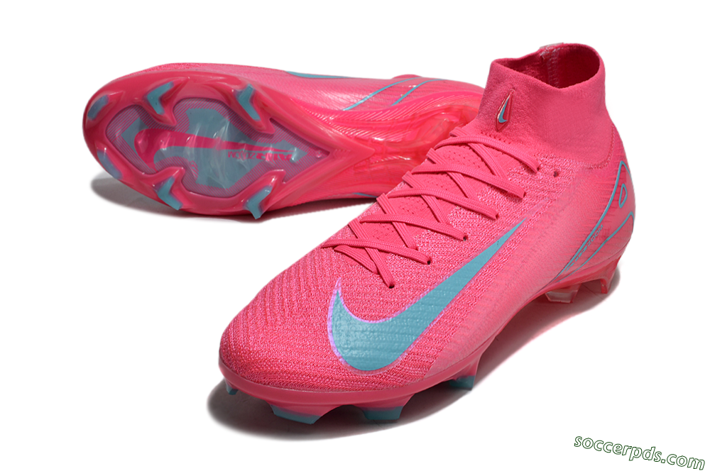 Nike Air Zoom Mercurial Superfly 16 Elite FG High-Tops Football Boots - Pink/Mint 3