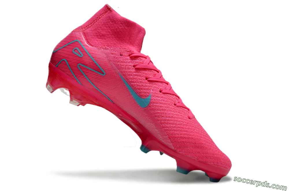 Nike Air Zoom Mercurial Superfly 16 Elite FG High-Tops Football Boots - Pink/Mint 2