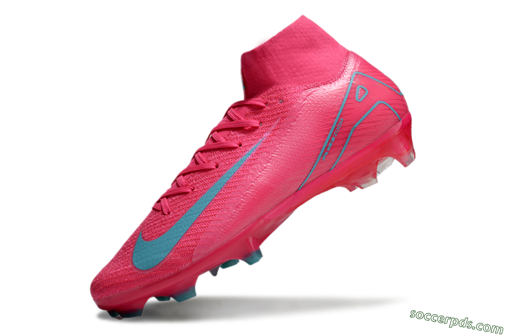Nike Air Zoom Mercurial Superfly 16 Elite FG High-Tops Football Boots - Pink/Mint 1