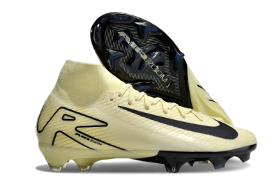 Nike Air Zoom Mercurial Superfly 10 Elite FG High-Tops Football Boots - Beige/Black/Yellow