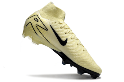 Nike Air Zoom Mercurial Superfly 10 Elite FG High-Tops Football Boots - Beige/Black/Yellow