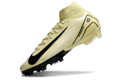 Nike Air Zoom Mercurial Superfly 10 Elite FG High-Tops Football Boots - Beige/Black/Yellow