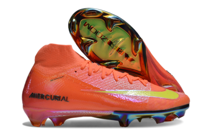 Nike Air Zoom Mercurial Superfly 10 Elite FG High-Tops Football Boots - Red/Yellow/Gold