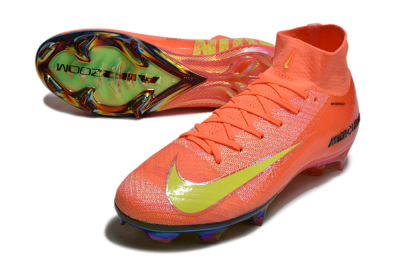 Nike Air Zoom Mercurial Superfly 10 Elite FG High-Tops Football Boots - Red/Yellow/Gold