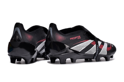 Adidas Predator Elite Foldover Tongue 2025 Stealth Victory FG Low-Tops Football Boots - Black/White/Red