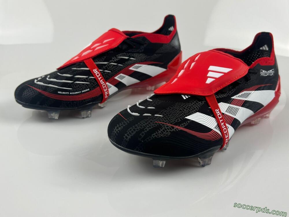 Adidas Predator Elite Foldover Tongue FG Low-Tops Football Boots - Black/White/Red