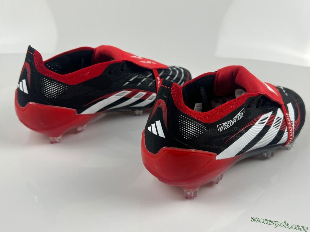 Adidas Predator Elite Foldover Tongue FG Low-Tops Football Boots - Black/White/Red