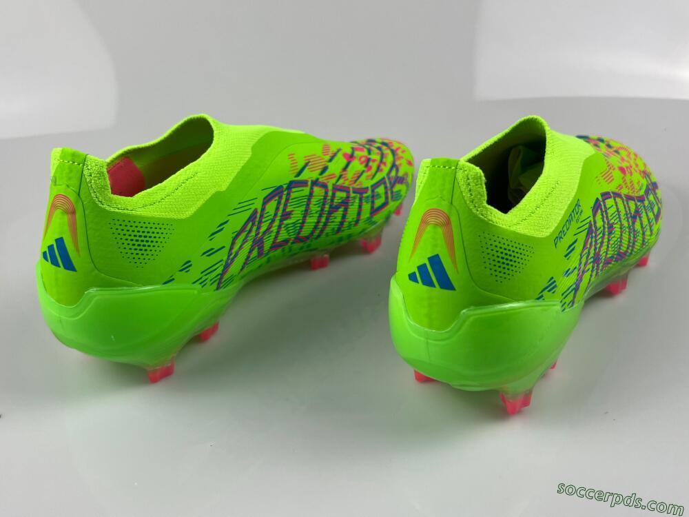 Adidas Predator Elite Laceless FG Low-Tops Football Boots - Yellow/Red/Purple