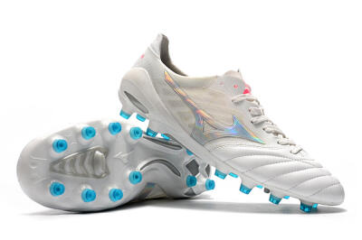 Mizuno Morelia Neo 2 FG Low-Tops Football Boots - White/Silver/Blue