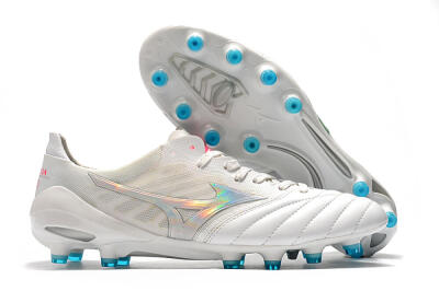 Mizuno Morelia Neo 2 FG Low-Tops Football Boots - White/Silver/Blue