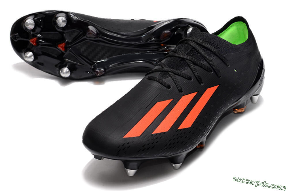 Adidas X Speedflow.1 SG Low-Tops Football Boots - Black/Red/Silver 3