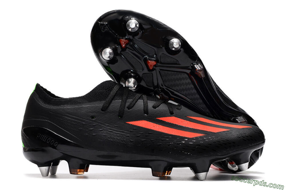 Adidas X Speedflow.1 SG Low-Tops Football Boots - Black/Red/Silver 1