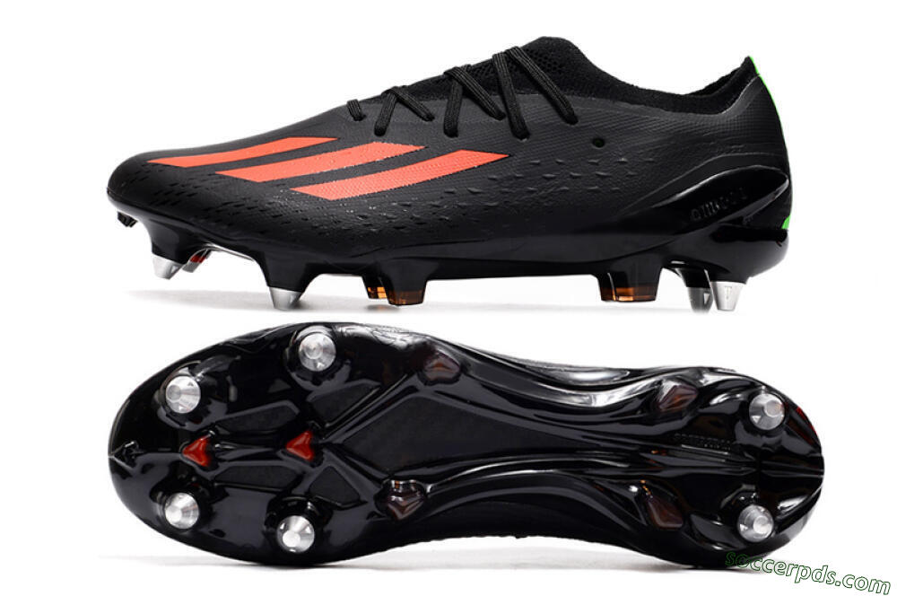 Adidas X Speedflow.1 SG Low-Tops Football Boots - Black/Red/Silver 0