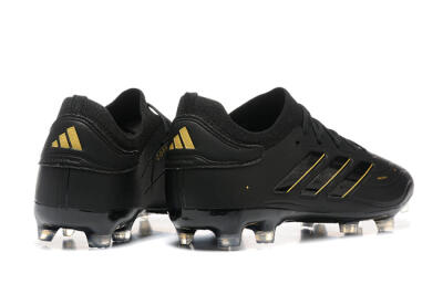 Adidas Copa Pure 2+ FG Low-Tops Football Boots - Black/Gold/Blue