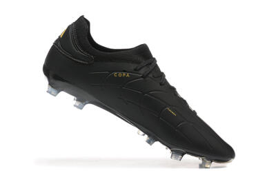 Adidas Copa Pure 2+ FG Low-Tops Football Boots - Black/Gold/Blue