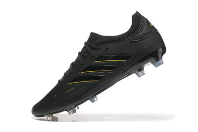 Adidas Copa Pure 2+ FG Low-Tops Football Boots - Black/Gold/Blue
