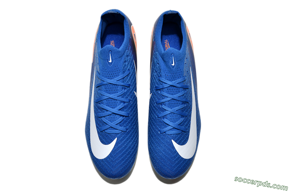 Nike Air Zoom Mercurial Vapor 16 Elite FG Low-Tops Football Boots - Blue/White/Orange 4