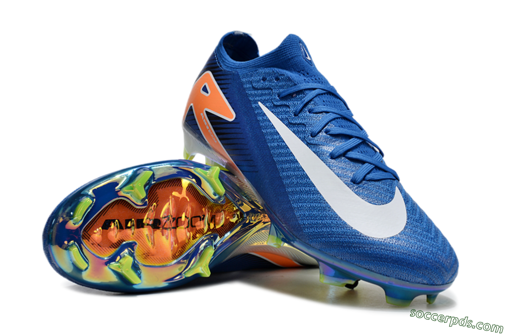 Nike Air Zoom Mercurial Vapor 16 Elite FG Low-Tops Football Boots - Blue/White/Orange 3