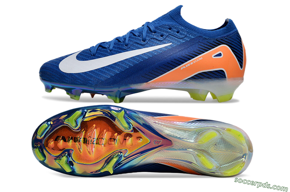 Nike Air Zoom Mercurial Vapor 16 Elite FG Low-Tops Football Boots - Blue/White/Orange 0