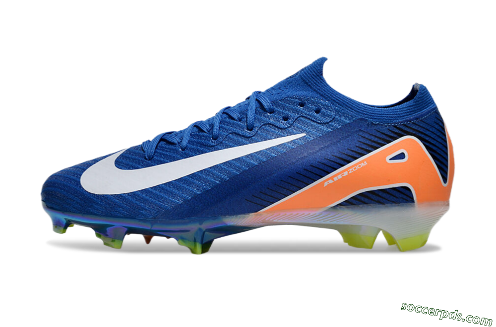 Nike Air Zoom Mercurial Vapor 16 Elite FG Low-Tops Football Boots - Blue/White/Orange 2