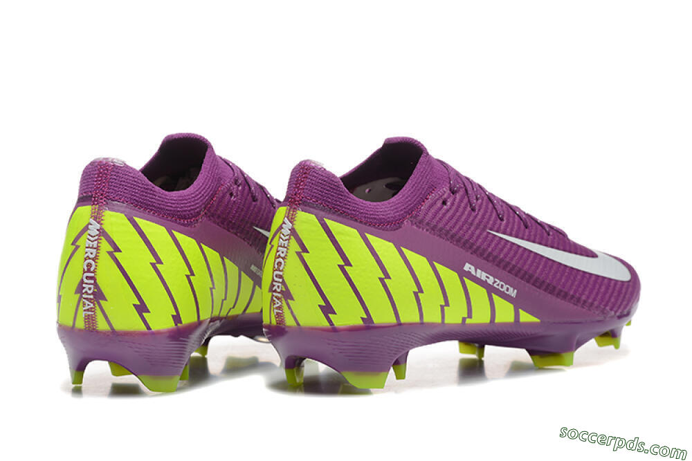 Nike Air Zoom Mercurial Vapor 16 Elite FG Low-Tops Football Boots - Purple/White/Yellow 9