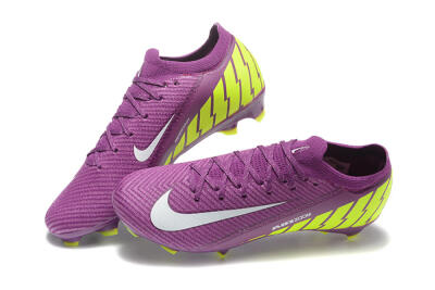 Nike Air Zoom Mercurial Vapor 16 Elite FG Low-Tops Football Boots - Purple/White/Yellow