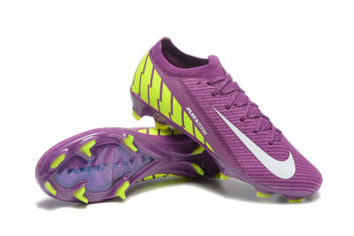 Nike Air Zoom Mercurial Vapor 16 Elite FG Low-Tops Football Boots - Purple/White/Yellow