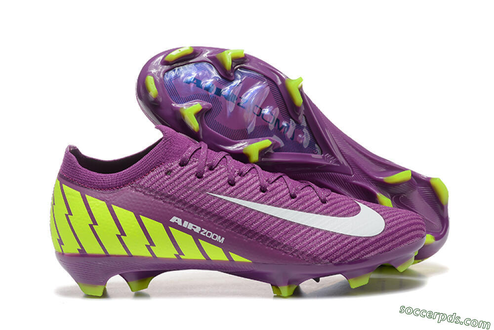 Nike Air Zoom Mercurial Vapor 16 Elite FG Low-Tops Football Boots - Purple/White/Yellow 1