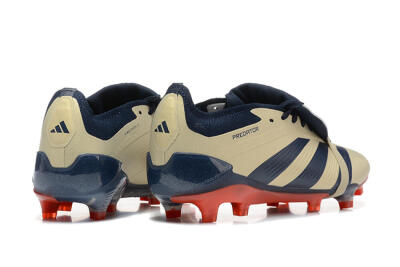 Adidas Predator Elite Foldover Tongue FG Low-Tops Football Boots - Gold/Blue/Red