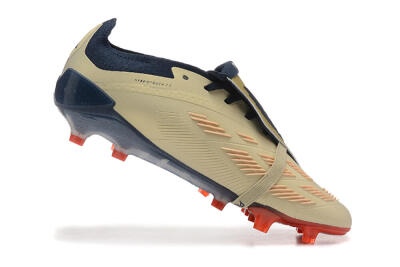 Adidas Predator Elite Foldover Tongue FG Low-Tops Football Boots - Gold/Blue/Red