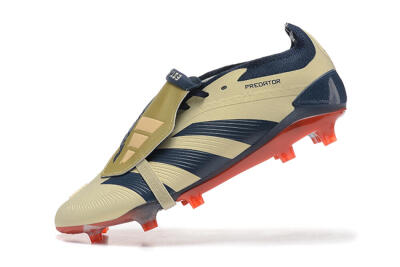 Adidas Predator Elite Foldover Tongue FG Low-Tops Football Boots - Gold/Blue/Red
