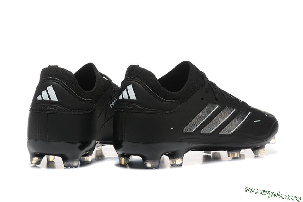 Adidas Copa Pure 2+ FG Low-Tops Football Boots - Black/Silver/Blue 9