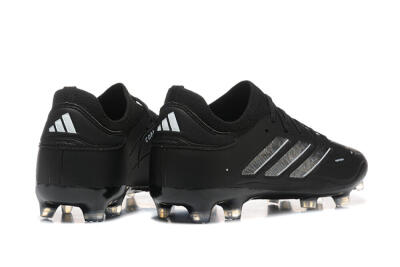 Adidas Copa Pure 2+ FG Low-Tops Football Boots - Black/Silver/Blue