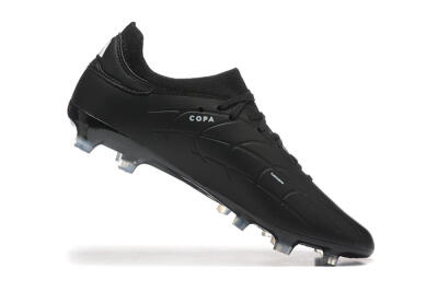 Adidas Copa Pure 2+ FG Low-Tops Football Boots - Black/Silver/Blue