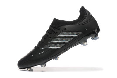 Adidas Copa Pure 2+ FG Low-Tops Football Boots - Black/Silver/Blue