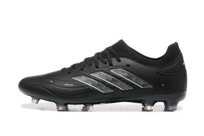 Adidas Copa Pure 2+ FG Low-Tops Football Boots - Black/Silver/Blue