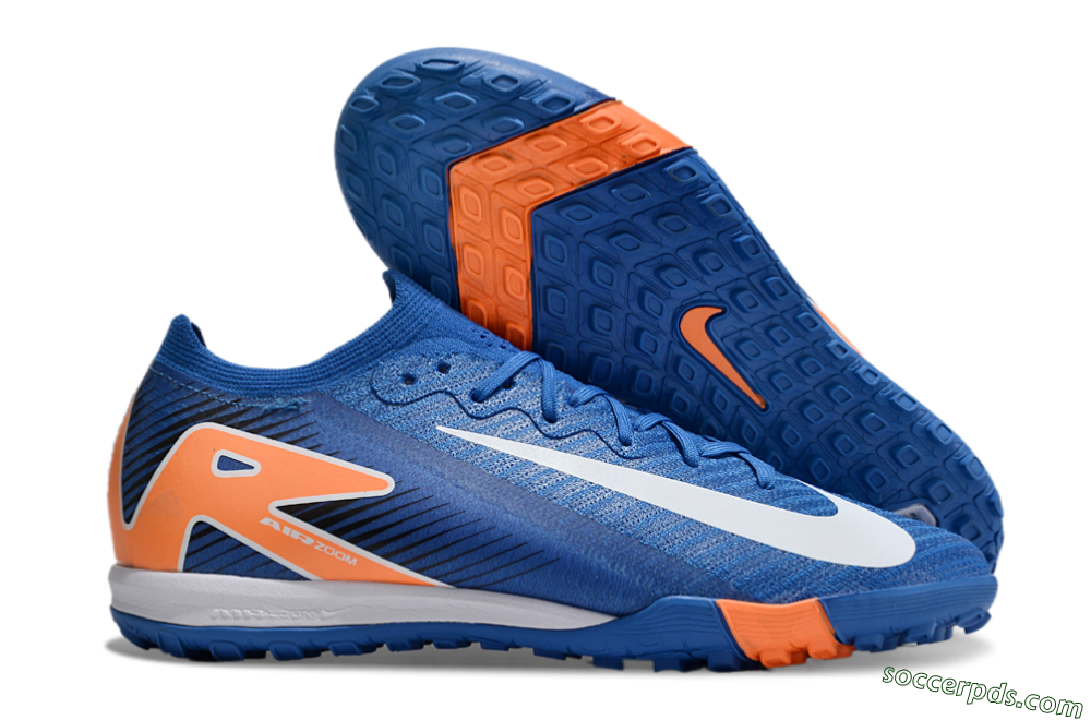 Nike Air Zoom Mercurial Vapor 16 Elite TF Low-Tops Football Shoes - Blue/White/Orange 1
