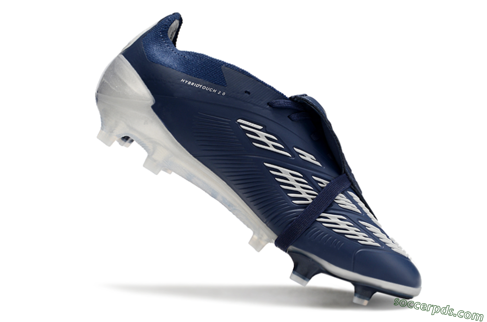 Adidas Predator Elite Foldover Tongue FG Low-Tops Football Boots - Blue/Silver/White 4
