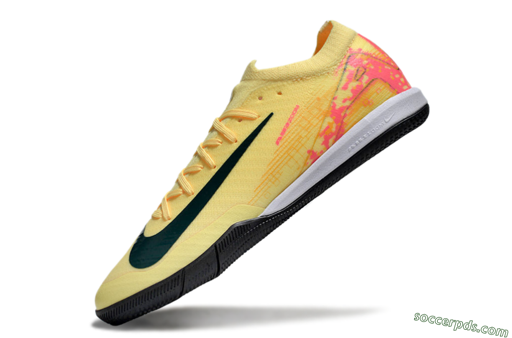Nike Air Zoom Mercurial Vapor 16 Elite IC Low-Tops Football Shoes - Yellow/Black/Red 5