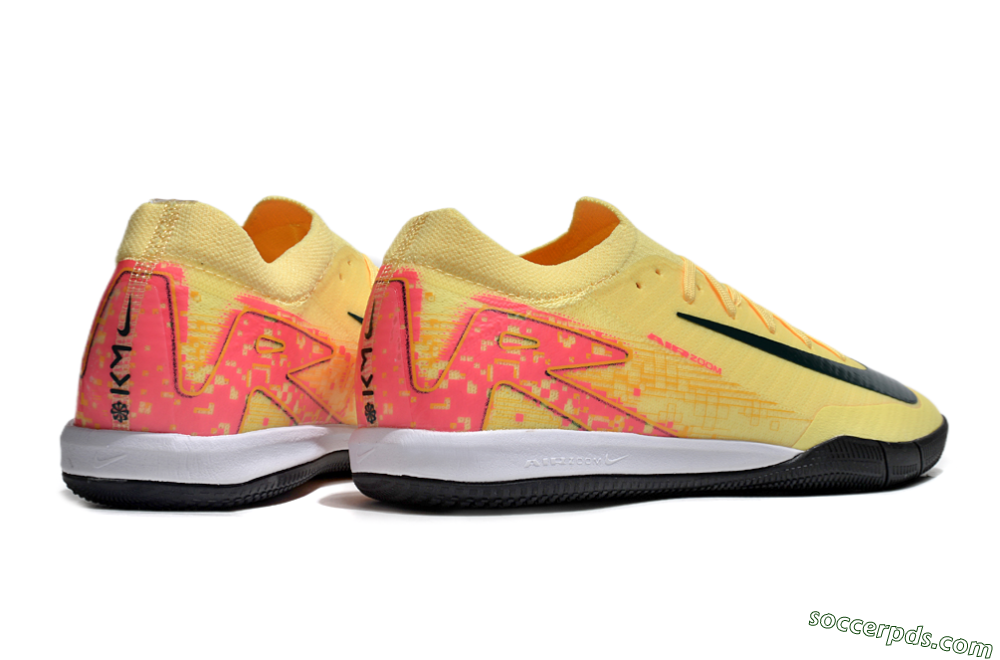 Nike Air Zoom Mercurial Vapor 16 Elite IC Low-Tops Football Shoes - Yellow/Black/Red 6