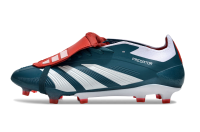 Adidas Predator Elite Foldover Tongue FG Low-Tops Football Boots - Green/White/Red
