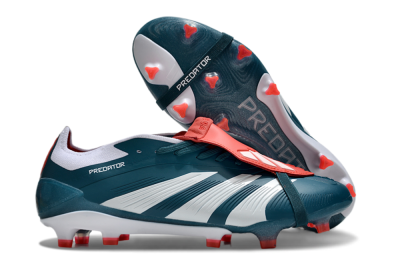 Adidas Predator Elite Foldover Tongue FG Low-Tops Football Boots - Green/White/Red