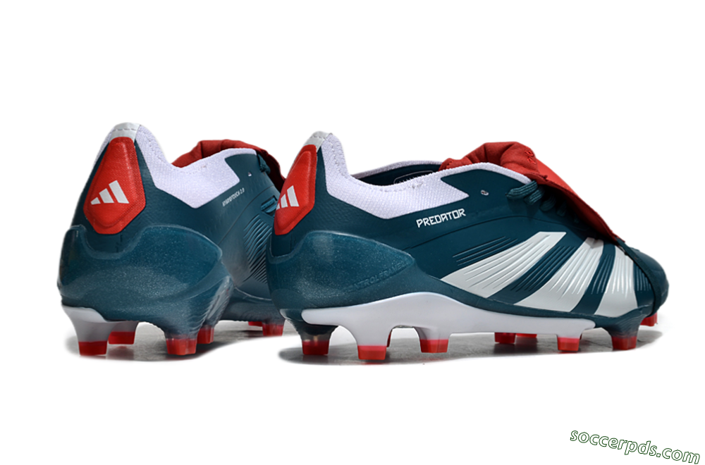 Adidas Predator Elite Foldover Tongue FG Low-Tops Football Boots - Green/White/Red 6