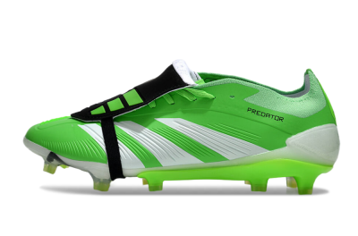Adidas Predator Elite Foldover Tongue FG Low-Tops Football Boots - Green/White/Black