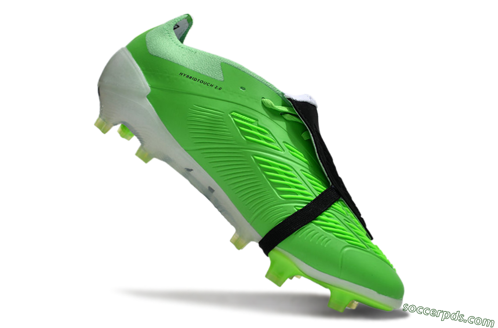 Adidas Predator Elite Foldover Tongue FG Low-Tops Football Boots - Green/White/Black 4