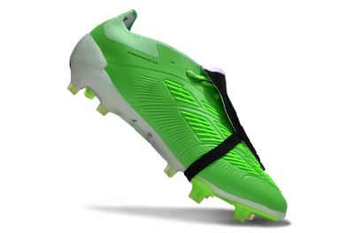 Adidas Predator Elite Foldover Tongue FG Low-Tops Football Boots - Green/White/Black