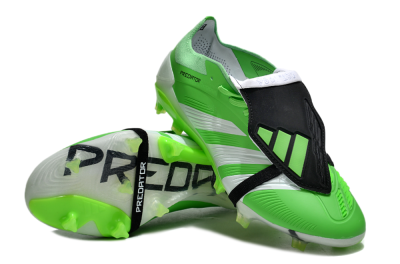 Adidas Predator Elite Foldover Tongue FG Low-Tops Football Boots - Green/White/Black