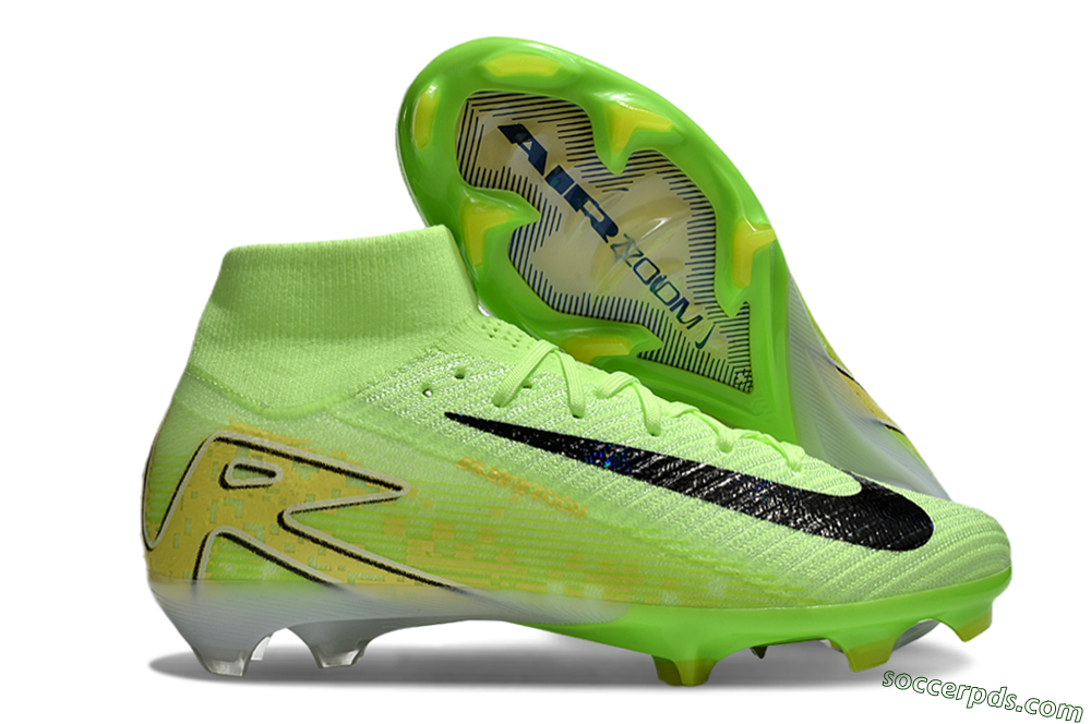 Nike Air Zoom Mercurial Superfly 10 Elite FG High-Tops Football Boots - Green/Black/White 1